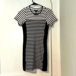 Topshop Navy & White Dress